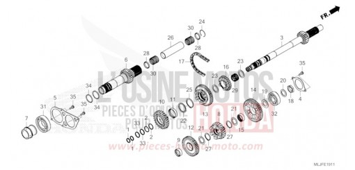 GETRIEBE (HAUPTWELLE) (DCT) GL1800BDS de 2025